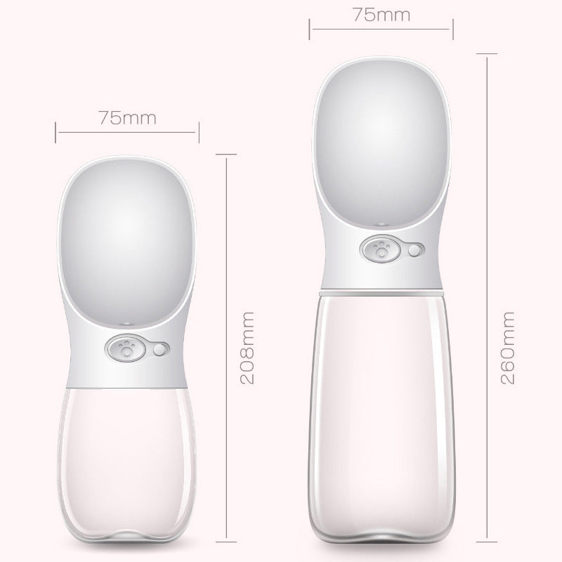 小型犬・大型犬用ポータブルペットウォーターボトル 旅行用 子犬・猫用飲み皿 屋外用ペット給水器・フィーダー ペット用品.