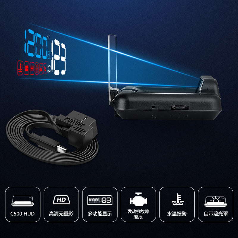 GEYIREN C500 HUD – スマートプロジェクションでより安全なドライビングを！
