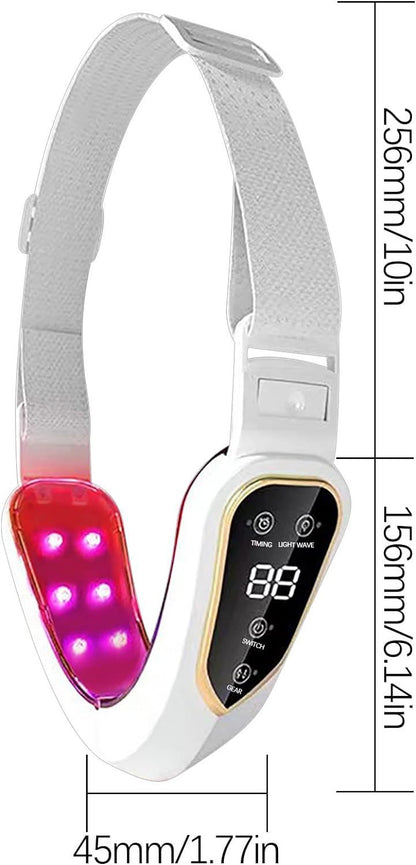 切らないフェイスリフト！✨ LEDと振動テクノロジーでたるみをケアし、フェイスラインを引き締める。